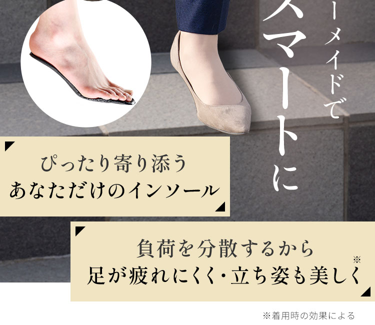 ぴったり寄り添うあなただけのインソール